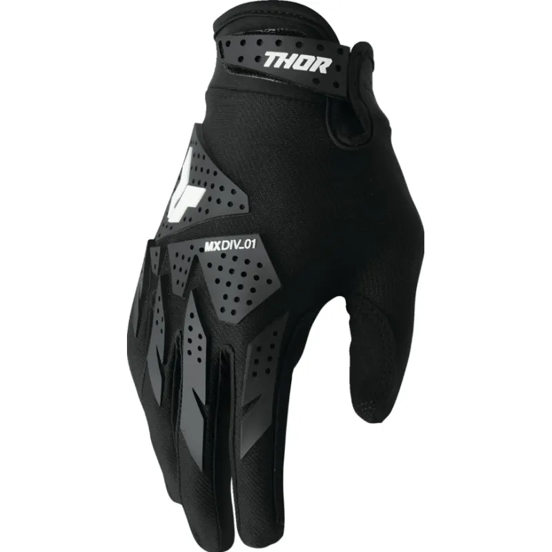 Popular Manusi moto THOR LAUNCHMODE-XP BLACK - Mărime: S